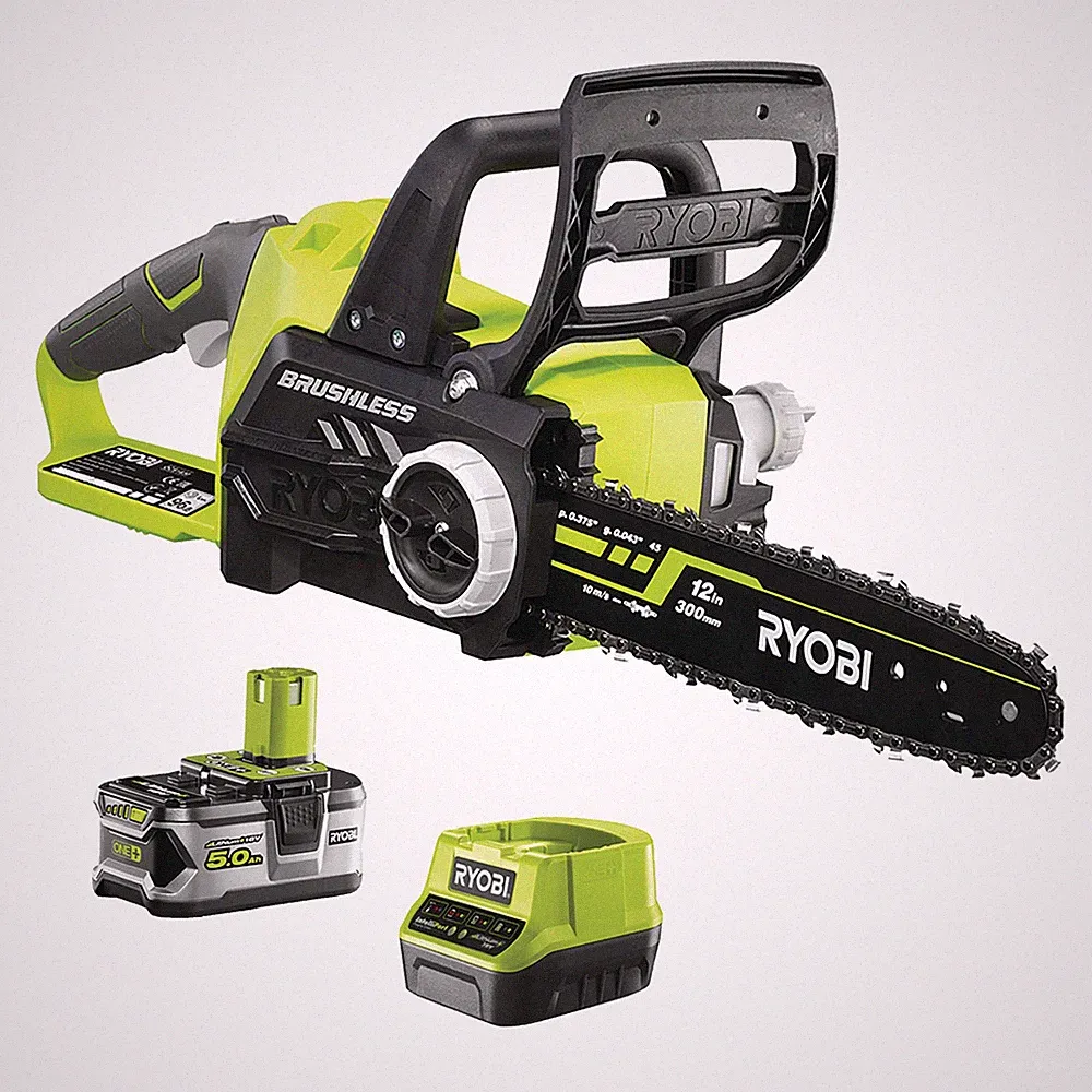 Ryobi OCS1830 Bürstenloser Elektrosägen-Akku 18V ONE+ 30cm 10m/s Kit 5,0 Ah