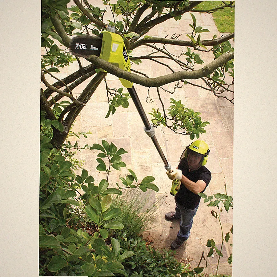 Ryobi ONE+ Hochentaster OPP1820 o. Akku 18V Teleskop Astsäge Kettensäge Entaster