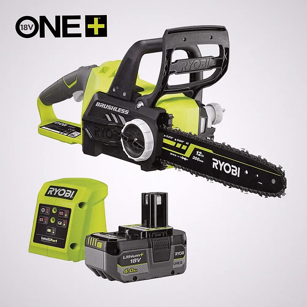 RYOBI RCS1830-140B 18V ONE+ Brushless Akku-Kettensäge 30 cm 4,0 Ah Akku Brushles