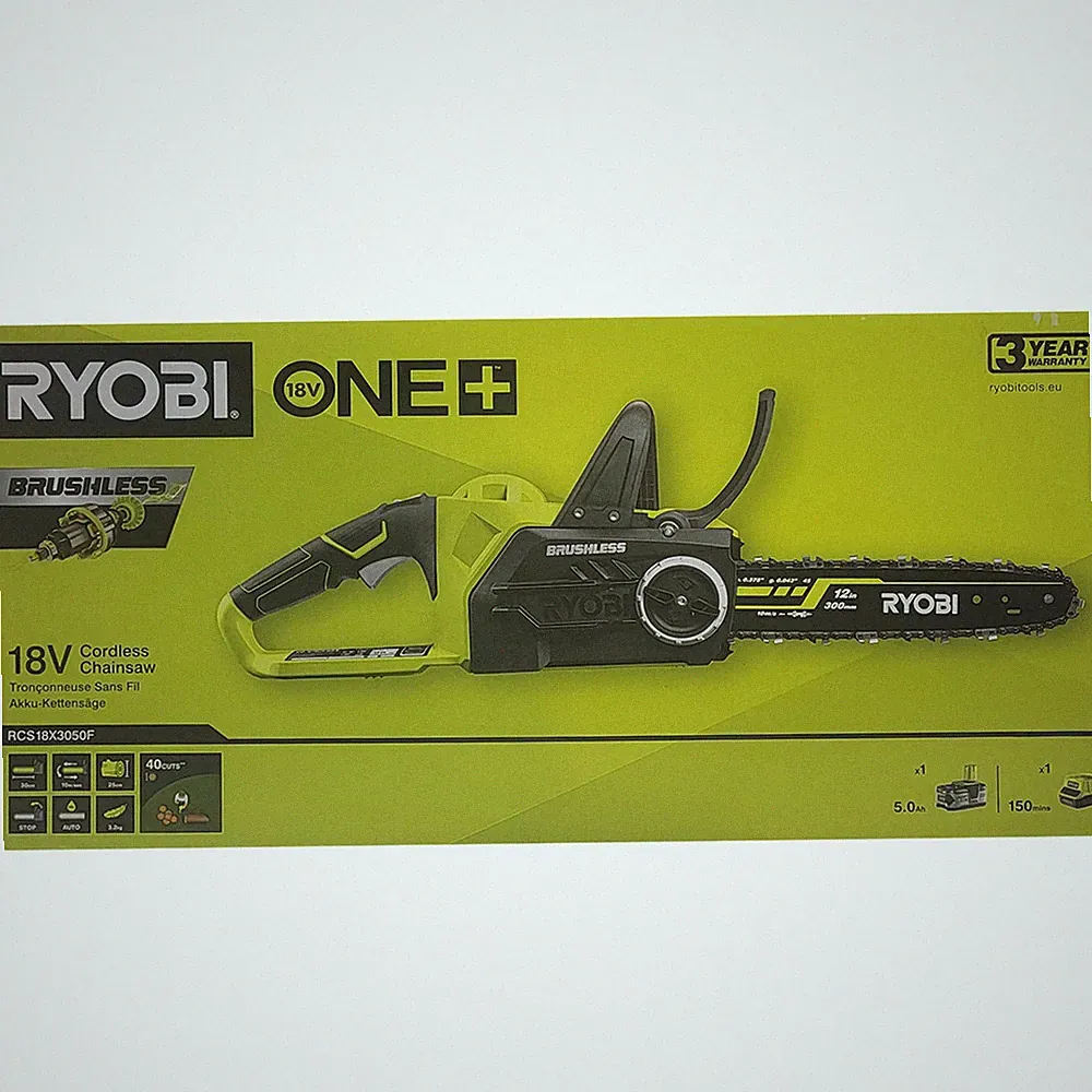 Ryobi RCS18X3050F - Akku-Kettensäge 18 V ONE+ 30 cm Set inkl. Akku 5 Ah