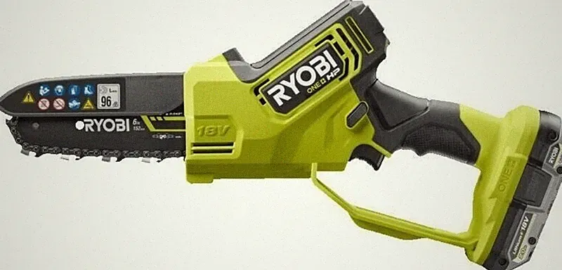 Ryobi RY18PSX15A-120 Akku Kettensäge 15 cm Brushless 18V mit 2Ah Akku + Ladegerä