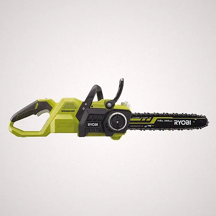 Ryobi RY36CSX35A-0 Bürstenlose elektrische Kettensäge, 36 V Akku, 35 cm, 21 m/s