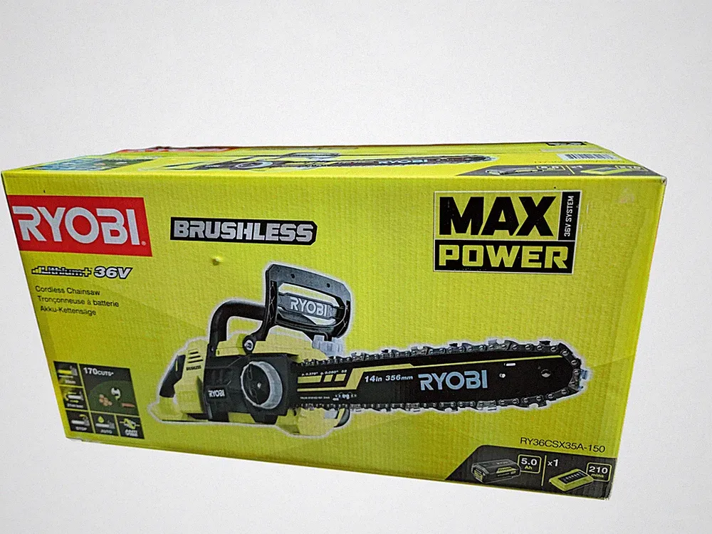 Ryobi RY36CSX35A-150 36V Akku-Kettensäge mit Akku & Ladegerät