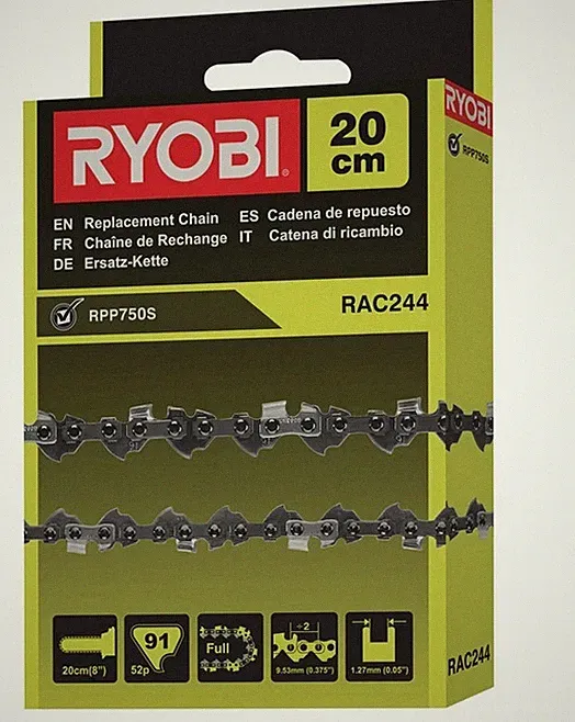 Ryobi Sägekette,Ersatzkette 20cm lang,RAC 244,für RPP750S Hoch-Entaster*