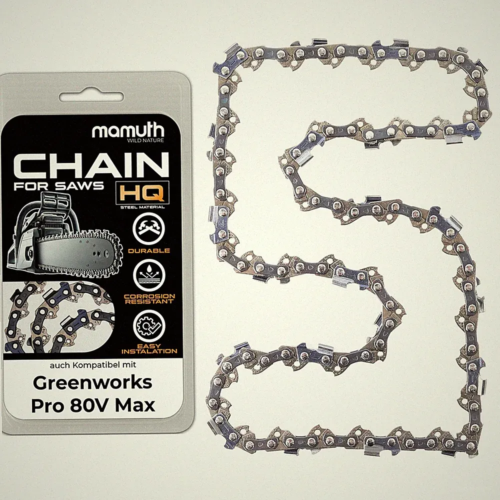 Sägekette 45cm 1.3mm 3/8"" 62TG für Greenworks Pro 80V Max Akku-Ketten