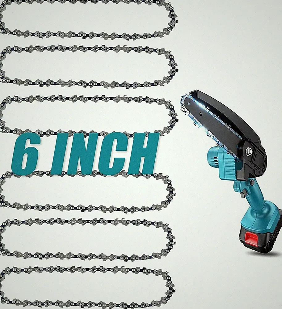 Sägeketten 6 Zoll 1/4" 37 TG Ersatz für Mini Akku-Kettensägen Gartenbau