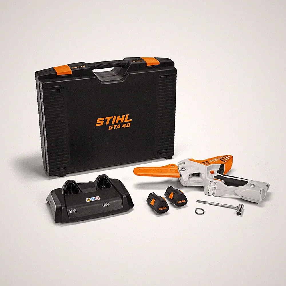 Stihl Akku-Gehölzschneider GTA 40 Set mit 2 x AS 2 und AL 5-2 und Koffer