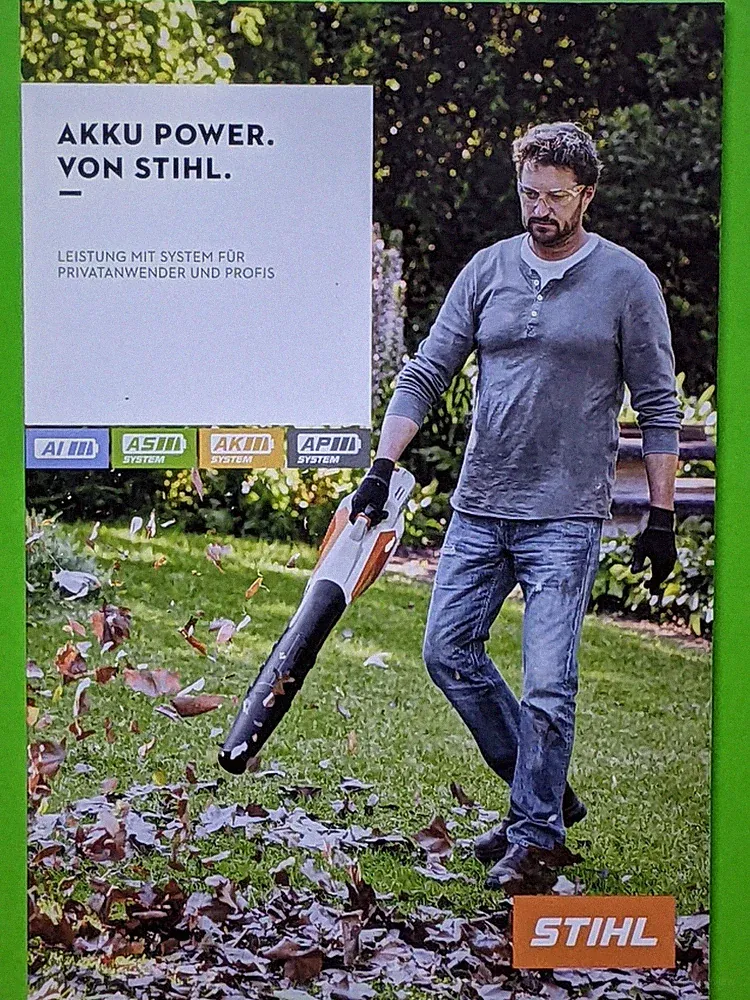 STIHL Akku Kettensäge Motorsäge Rasenmäher Heckenschere Katalog Prospekt 12/2023