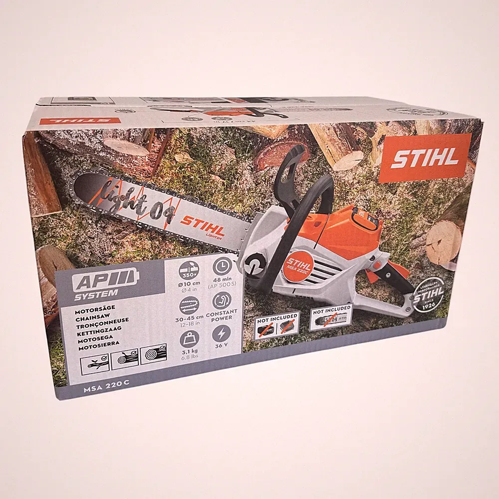 Stihl Akku-Kettensäge MSA 220 C-B 3/8 1.1 mm PS3, Führungsschiene 40 cm ohne Akk