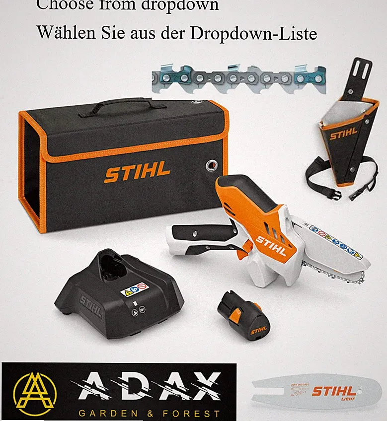 STIHL GTA 26 SET HOLSTER ROLLOMATIC LIGHT schiene sägekette 1/4" PICCOMICRO 1,1m
