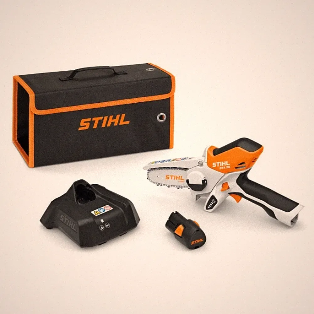 STIHL GTA 26 Set Mini Kettensäge Akku inkl. Ladegerät Tragetasche orange/schw