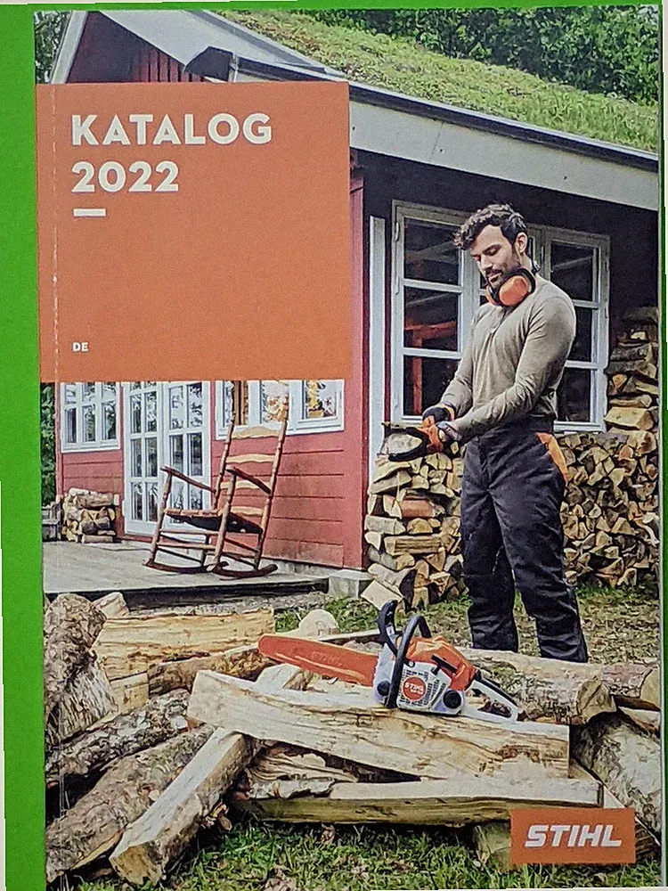 STIHL KATALOG 2022 Benzin Kettensäge Freischneider Heckenschere Akku Zubehör