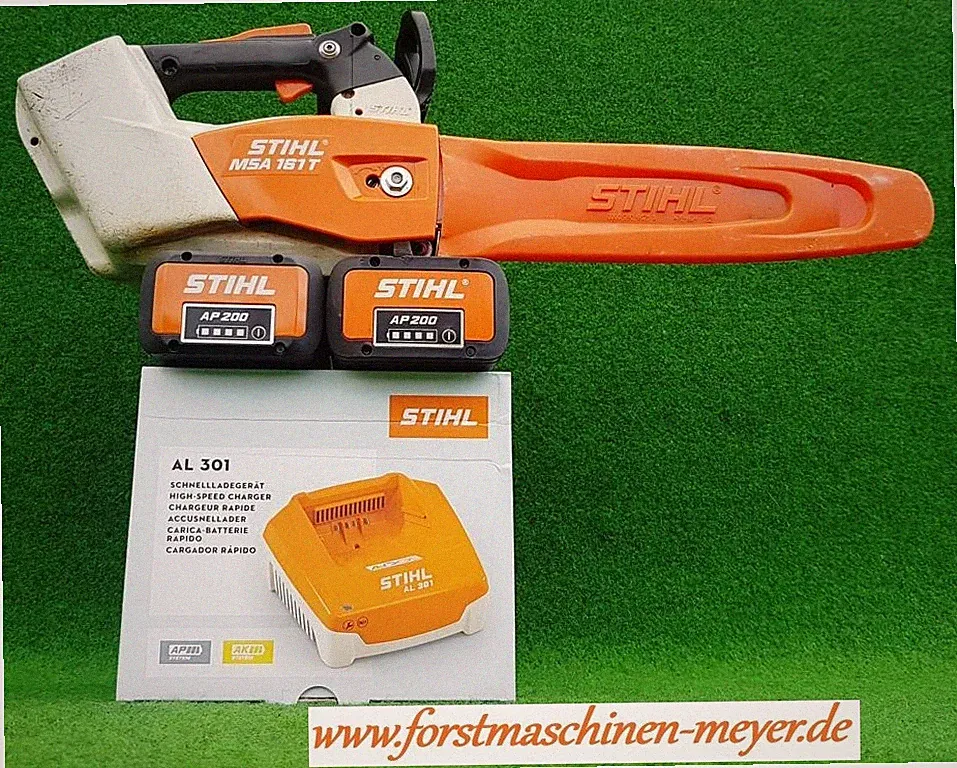 Stihl MSA 161 T Carving + 2x AP 200 u. AL 301 NEU Akku Motorsäge Kettensäge 6562
