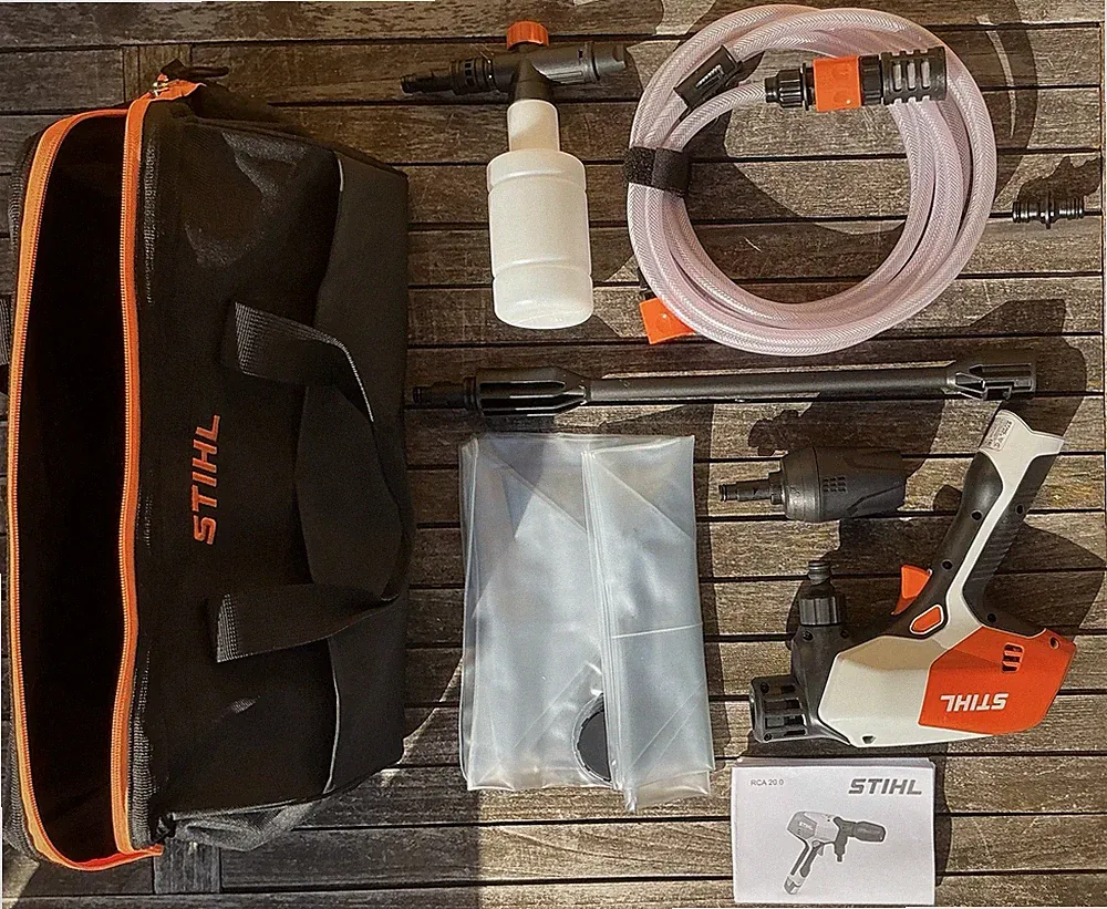 STIHL RCA 20.0 Akku Kaltwasser-Hochdruckreiniger Set mit Tragetasche