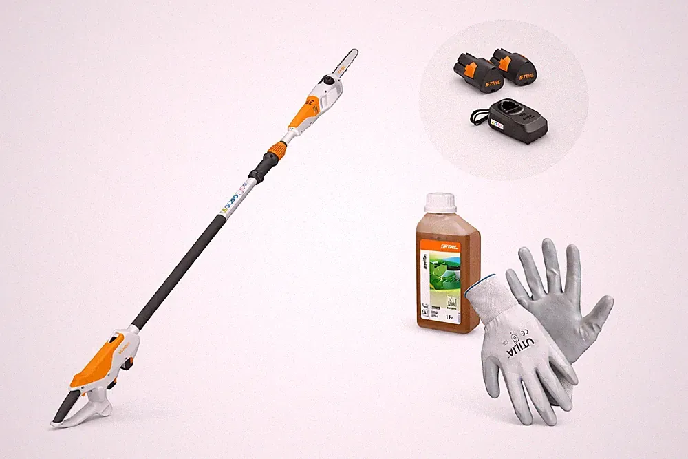 Teleskopischer Hochentaster STIHL HTA 30 Mit 2 Batterien Und Ladegerät 1,9-2,8 M
