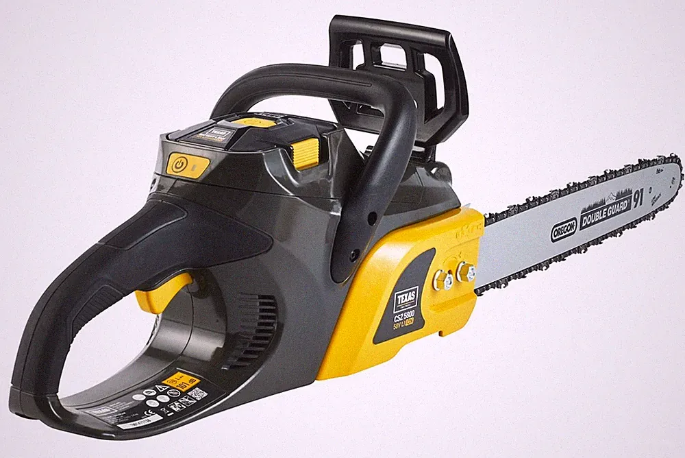 TEXAS CSZ5800 Profi Akku Kettensäge 58V Säge 45cm Schwert ohne Akku und Ladegerä