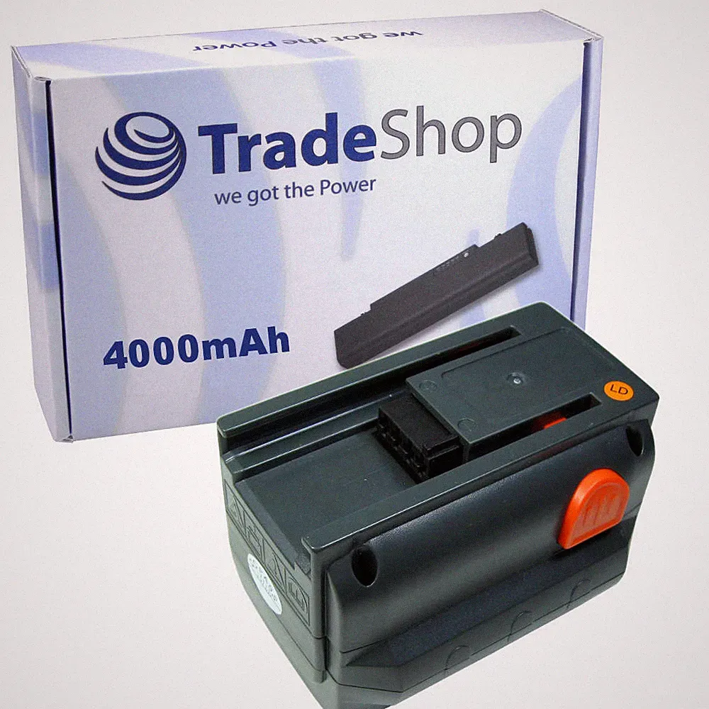 Trade-Shop Li-Ion AKKU 18V 4000mAh für Gardena Akku-Kettensäge CST 2018-Li