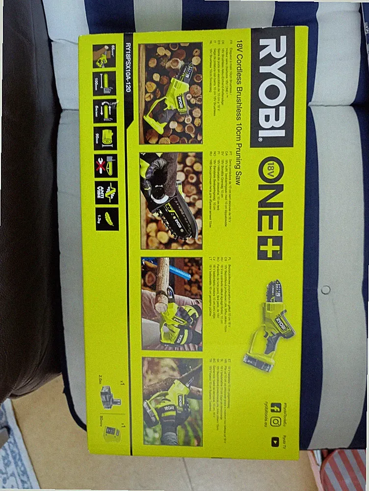 Verkaufe eine neue Ryobi ONE+ 18V Brushless Akku-Astsäge / Mini-Kettensäge