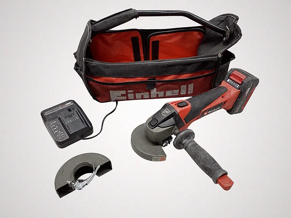 Winkelschleifer Einhell TE-AG 18/115 Li Kit mit Akku 4,0 Ah und Ladegerät