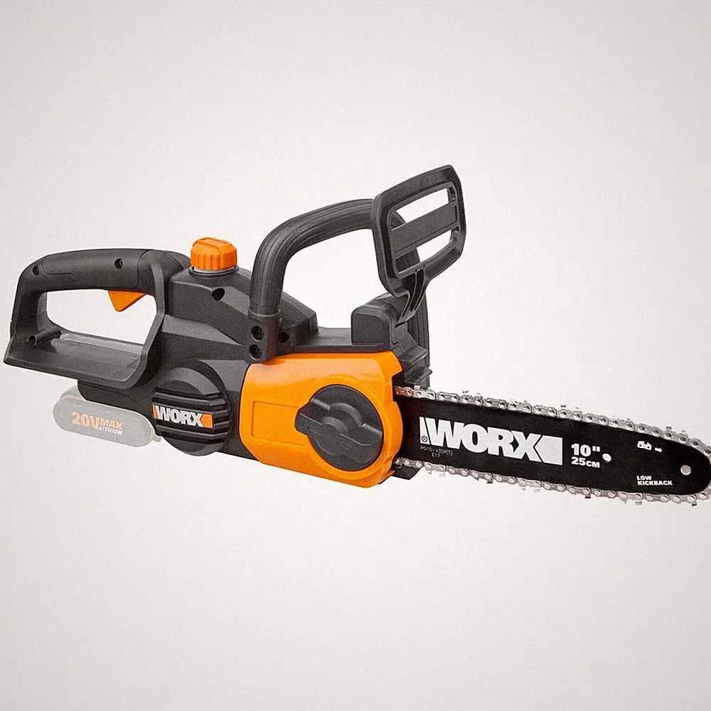 Worx Akku Kettensäge 20V Motorsäge mit 25 cm Schwert ohne Akku und Ladegerät