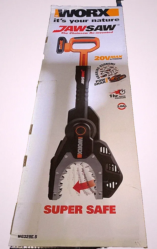 Worx JawSaw PoweShare WG329E.5 20V Akku-Backensäge Inkl. Akku und Ladegerät