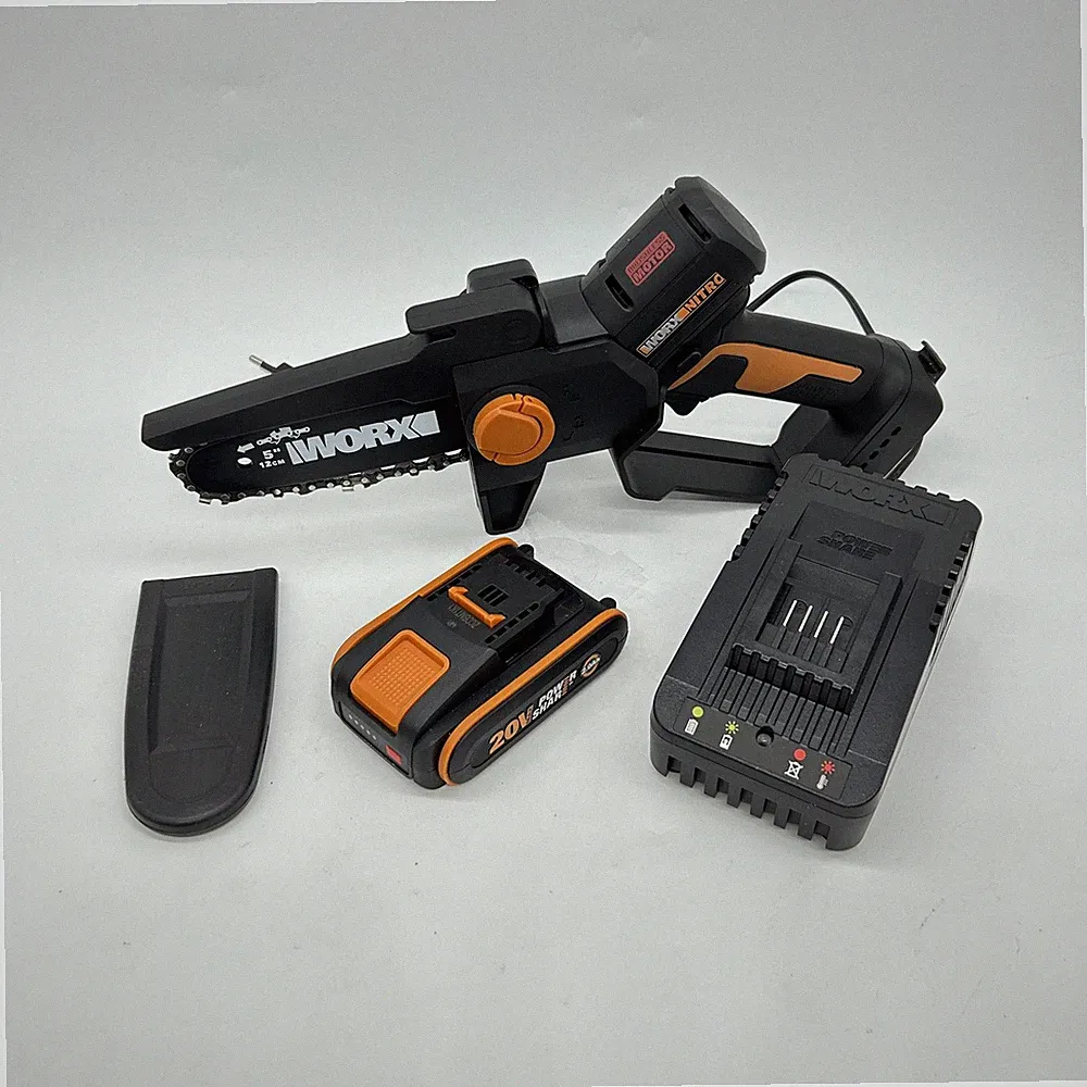 WORX Mini-Akku-Kettensägen-Gartenschere 20 V WG325E, bürstenlos, 12 cm Führung