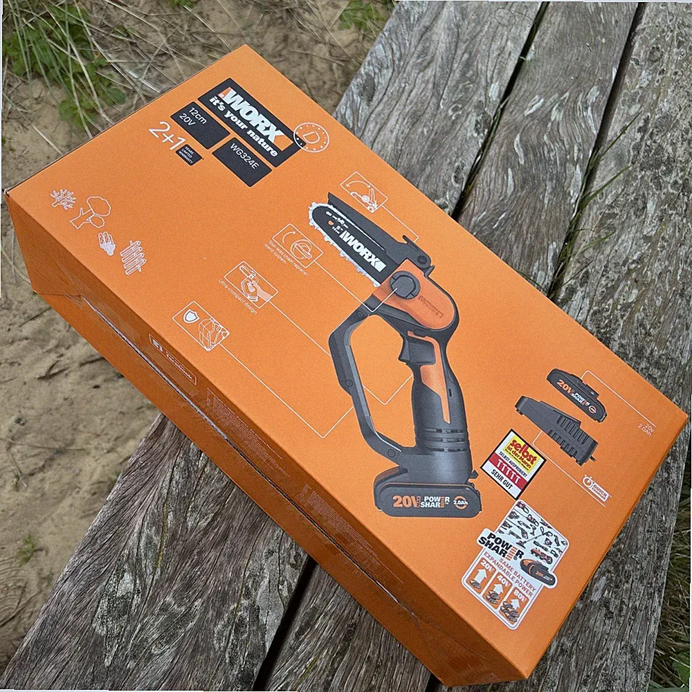Worx Powershare Akku Astsäge 20V 12cm 2,0Ah Akku und Ladegerät WG324E
