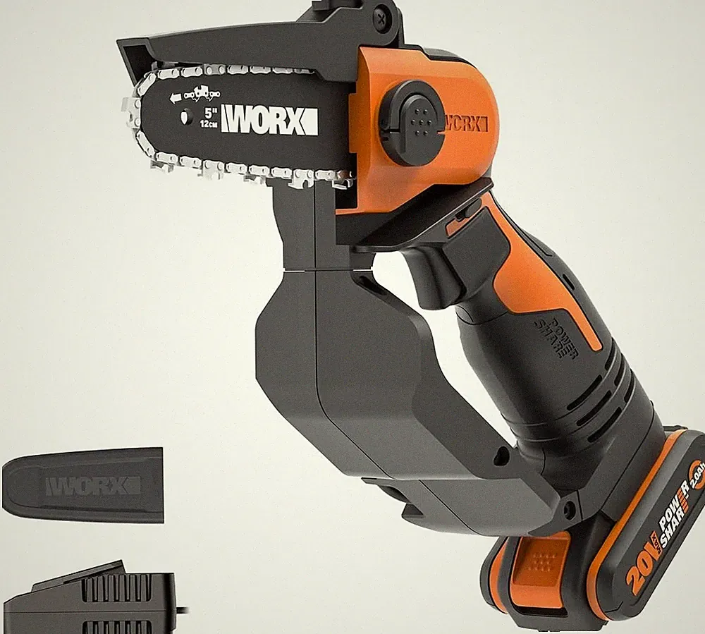 WORX WG324E Akku-Einhand-Astsäge 20V - 12Cm Schwertlänge - Leicht & Bequem - Pow