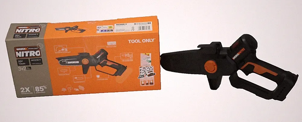 Worx WG325E.9 Nitro Mini Akku-Kettensäge 20V 12cm Brushless ohne Akku Ladegerät