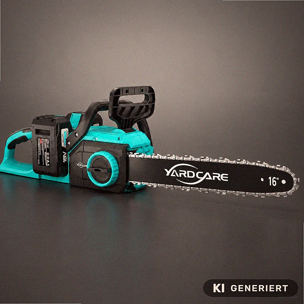 YARDCARE Akku-Kettensäge 16 Zoll 2× 4,0-Ah-Akkus 1600 W Brushless-Motor NEU OVP